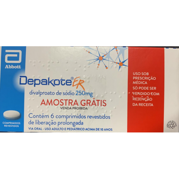 Depakote ER Divalproato de Sódio 250mg 6 comprimidos